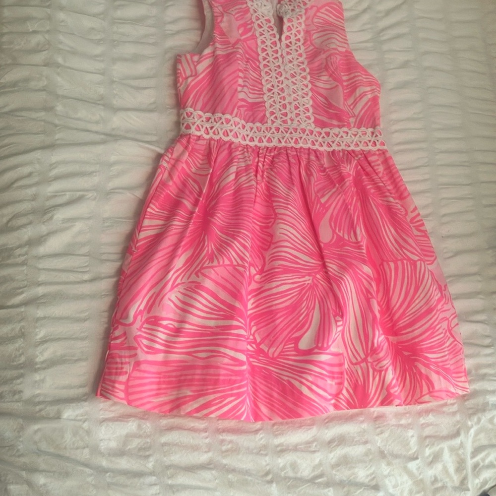 Little Girl's & Girl's Franci Palm Leaf A-Line Dress